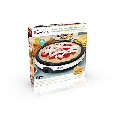 Crepe Maker; 12", Ceramic Coating, Temperature Control, 1200 Watt