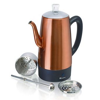 Electric 12 cup Percolator - Copper Finish - 800 watt