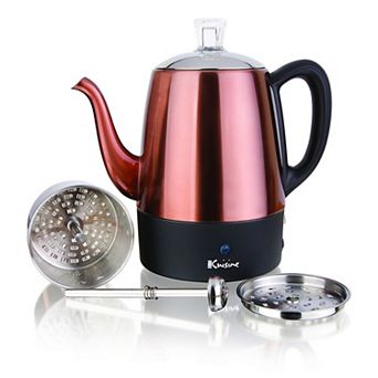 Electric 4 cup Percolator- Copper Finish - 800 watt