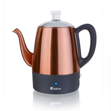 Electric 4 Cup Percolator- Copper Finish - 800 Watts