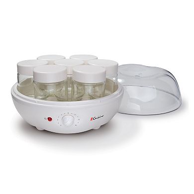Yogurt Maker Automatic'; W/automatic Timer, And 7- 6oz Glass Jars