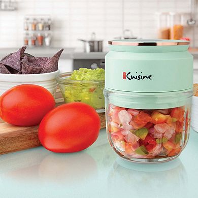 Mini Cordless/rechargeable Chopper With Usb Cord & Glass Bowl