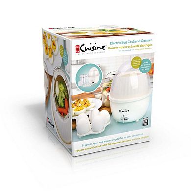 Electric Food Steamer And Egg Cooker - White