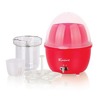 Electric Food Steamer And Egg Cooker - Red