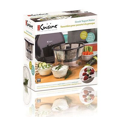 Greek Yogurt Maker; Stainless Steel Strainer (black) Transforms 2qts Of Yogurt To Greek Yogurt