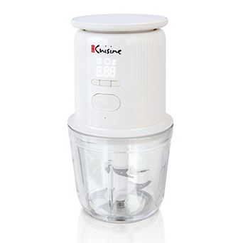 Cordless / Rechargeable Chopper With Scale And Two Glass Bowl - Large And Small And 2 Blades