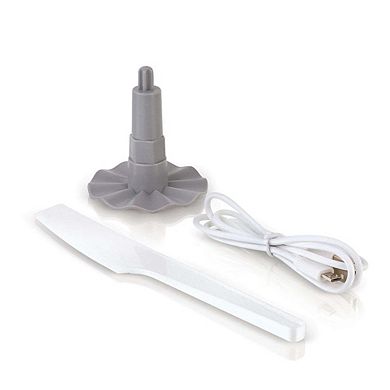 Cordless / Rechargeable Chopper With Scale And Two Glass Bowl - Large And Small And 2 Blades