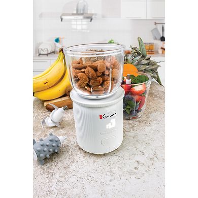 Cordless / Rechargeable Chopper With Scale And Two Glass Bowl - Large And Small And 2 Blades