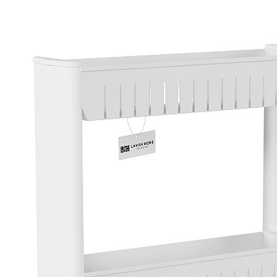 Lavish Home Tiered Slim Rolling Storage Cart
