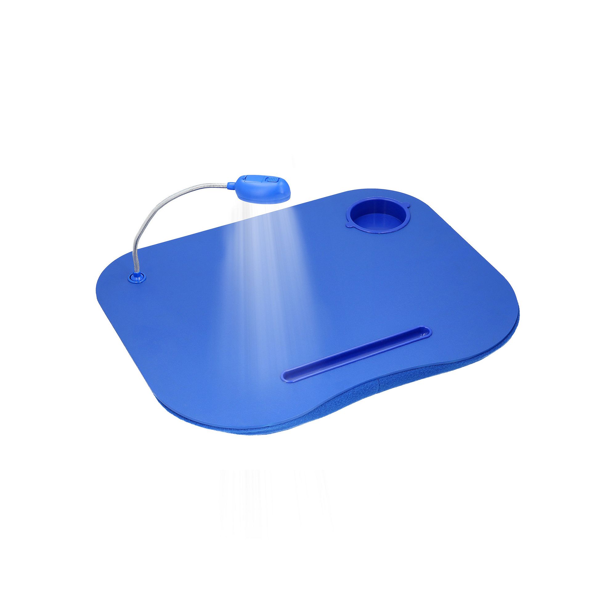 Lavish Home Portable Foam-Filled Laptop Lap Desk with LED Light & Cup Holde