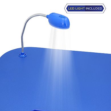 Lavish Home Portable Foam-Filled Laptop Lap Desk with LED Light & Cup Holder