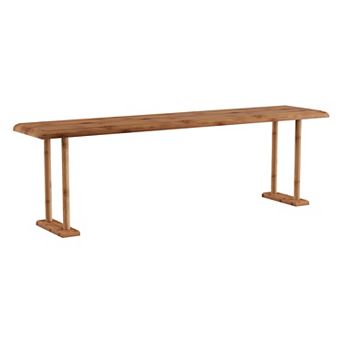 Lavish Home Bamboo Sink Organizer Shelf