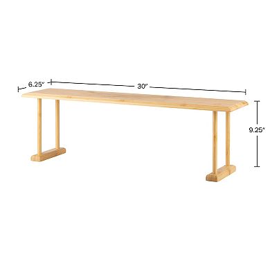 Lavish Home Bamboo Sink Organizer Shelf