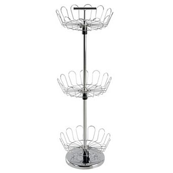 Lavish Home 3 tier Rotating Shoe Rack