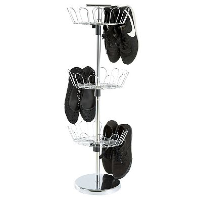 Lavish Home 3-Tier Rotating Shoe Rack
