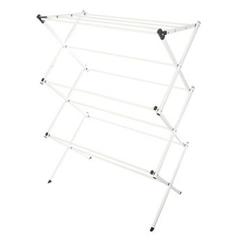 Lavish Home Collapsible Clothes Drying Rack, White