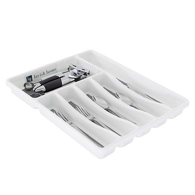 Lavish Home 6-Section Non-Slip Silverware Drawer Organizer