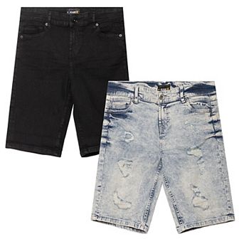 Big Boy's Roll-up Denim Shorts 2-pack