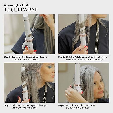 CurlWrap 1" Automatic Rotating Curling Iron with Longer Barrel
