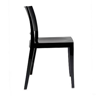 WRG Home Palermo Modern Outdoor / Indoor Stacking Patio Dining Chairs 2-piece Set