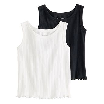 Girls 4-12 Jumping Beans® 2 pk Essential Rib Tank