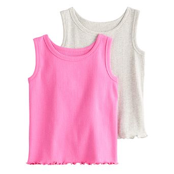 Girls 4-12 Jumping Beans® 2 pk Essential Rib Tank