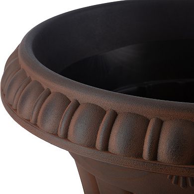 Pure Garden 2-Pack Black Urn Planter Set