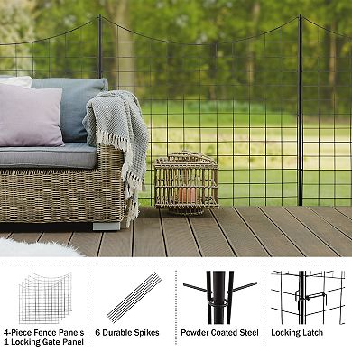 Pure Garden 6-ft. Tangle Free Flag Pole Kit