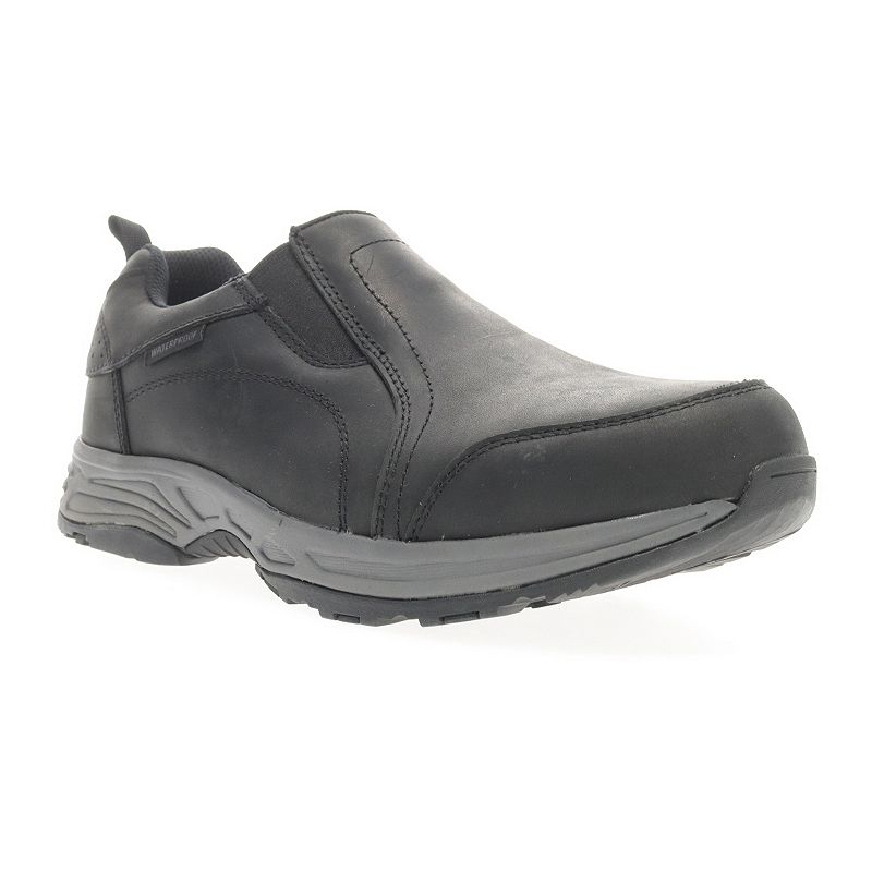 Propet Cash North Men's Leather Slip-On Shoes, Size: 9.5, Black