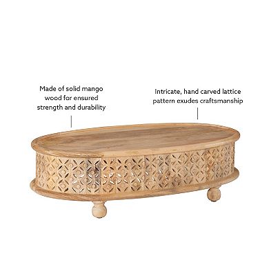 Linon Inora Oval Coffee Table