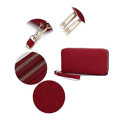 MKF Collection Lisbette Embossed M Signature Wallet by Mia K