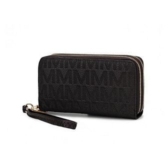 MKF Collection Lisbette Embossed M Signature Wallet by Mia K