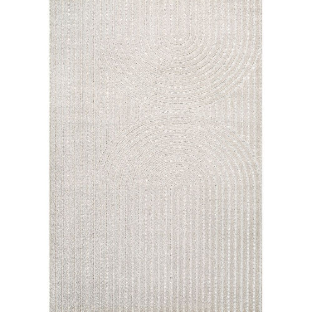 Sofia High-low Midcentury Modern Arch Stripe Two-tone Indoor/outdoor ...