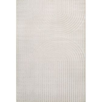 Sofia High-low Midcentury Modern Arch Stripe Two-tone Indoor/outdoor Area Rug