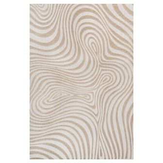 Maribo High-Low Abstract Groovy Striped Indoor/Outdoor Area Rug