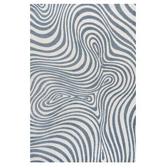 Maribo High-Low Abstract Groovy Striped Indoor/Outdoor Area Rug