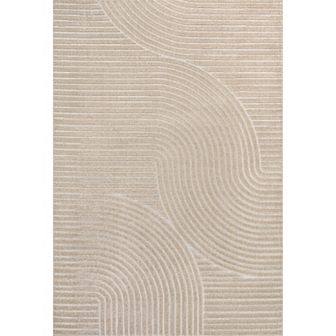Hallie High-Low Minimalist Curve Geometric Indoor/Outdoor Area Rug