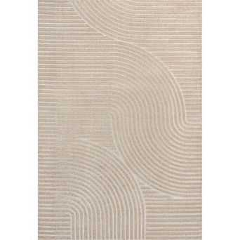 Hallie High-Low Minimalist Curve Geometric Indoor/Outdoor Area Rug