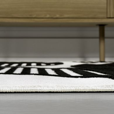 Nordby High-Low Geometric Arch Scandi Striped Indoor/Outdoor Area Rug