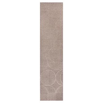 Nordby High-Low Geometric Arch Scandi Striped Indoor/Outdoor Area Rug