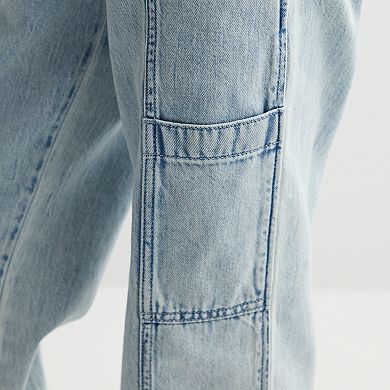 Girls 6-20 SO® Wide Leg Cargo Jeans