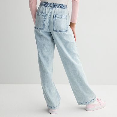 Girls 6-20 SO® Wide Leg Cargo Jeans