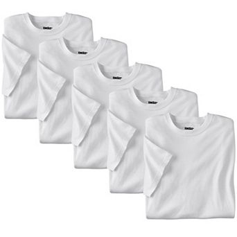 KingSize Men's Big & Tall 5-Pack Cotton Crewneck Undershirts