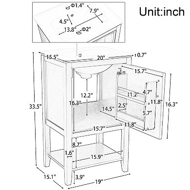 Merax 20" Bathroom Vanity With Sink