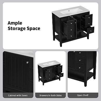 Merax 36" Bathroom Vanity Cabinet