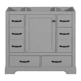 Merax 36" Bathroom Vanity Cabinet，multi-functional Drawer Divider