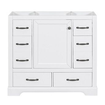 Merax 36" Bathroom Vanity Cabinet，multi-functional Drawer Divider