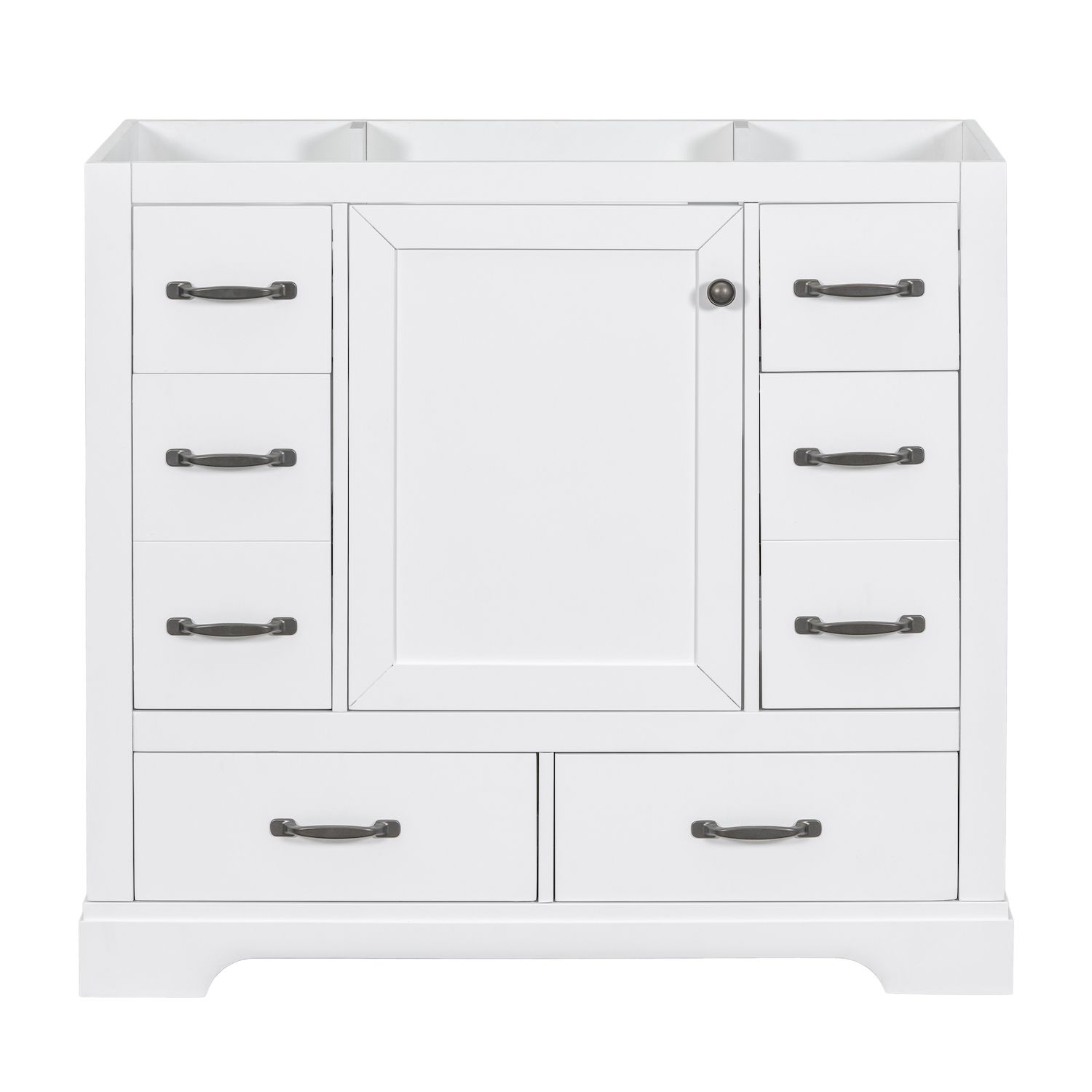 Merax, White 36 Inch Bathroom Vanity With Sink Set Combo