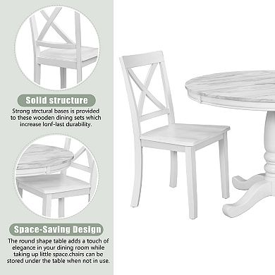 Merax 5 Pieces Dining Table And Chairs Set