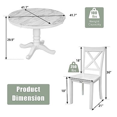 Merax 5 Pieces Dining Table And Chairs Set